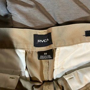 Men's Khaki RVCA Shorts Size 33